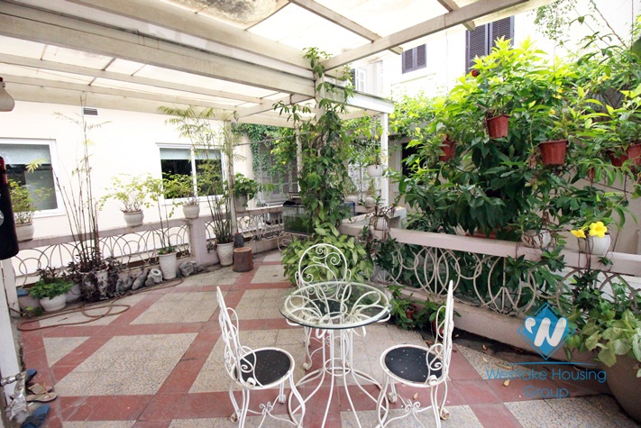 Beautiful house with large garden for rent in Ciputra area, Tay Ho, Hanoi